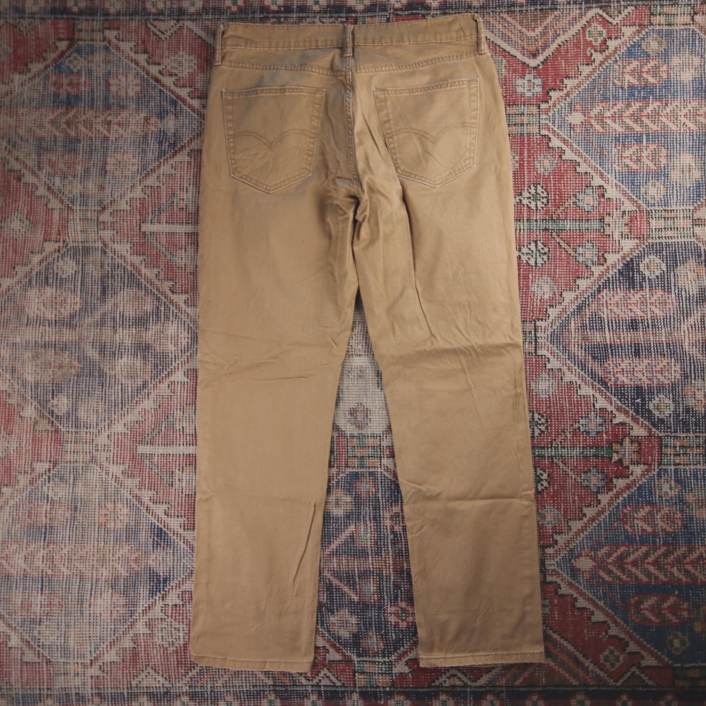 Levi's W64 L29 Straight Leg Brown Denim Jeans