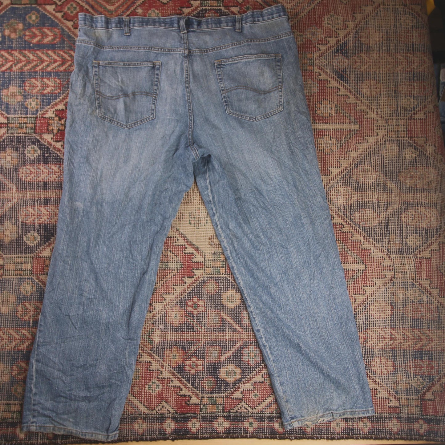 Lee W46 L29 Loose Fit Blue Denim Jeans