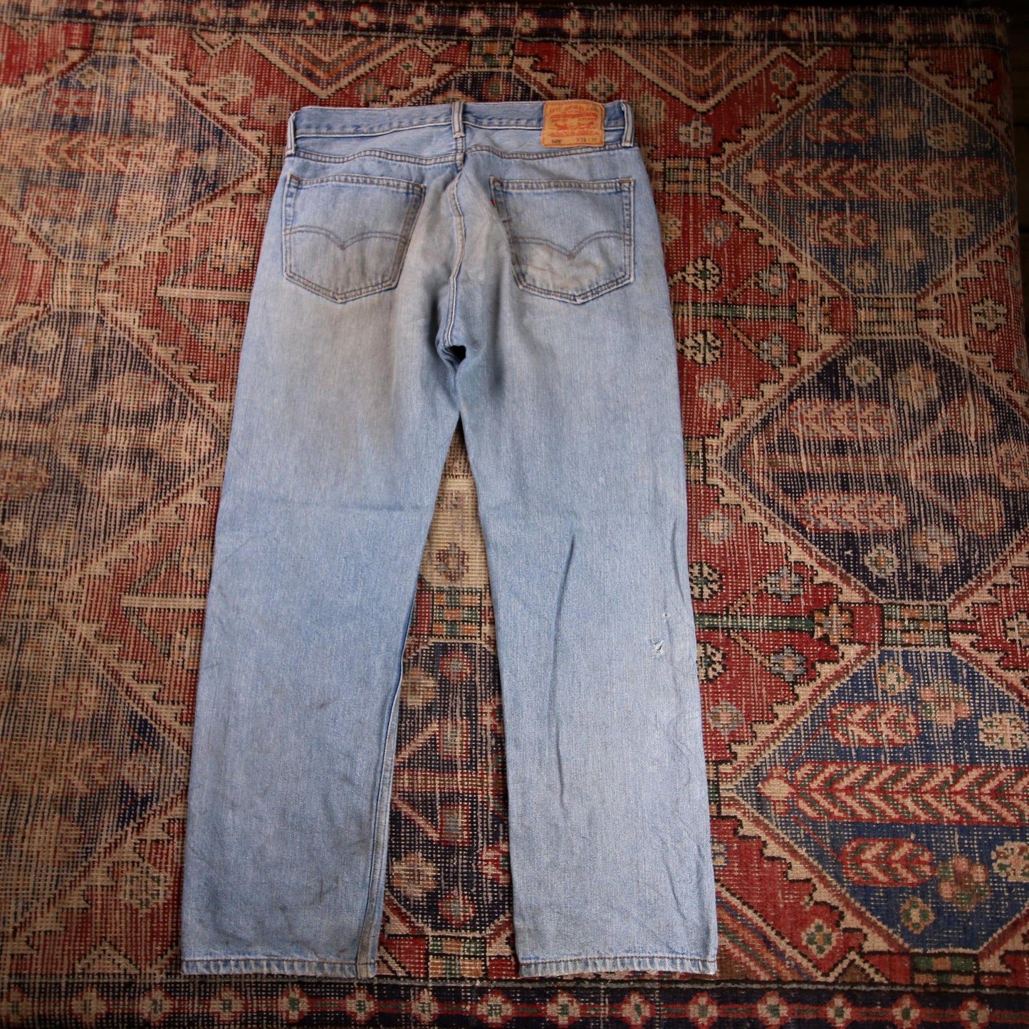 Levi's 505 W32 L28 Straight Leg Regular Fit Blue Denim Jeans
