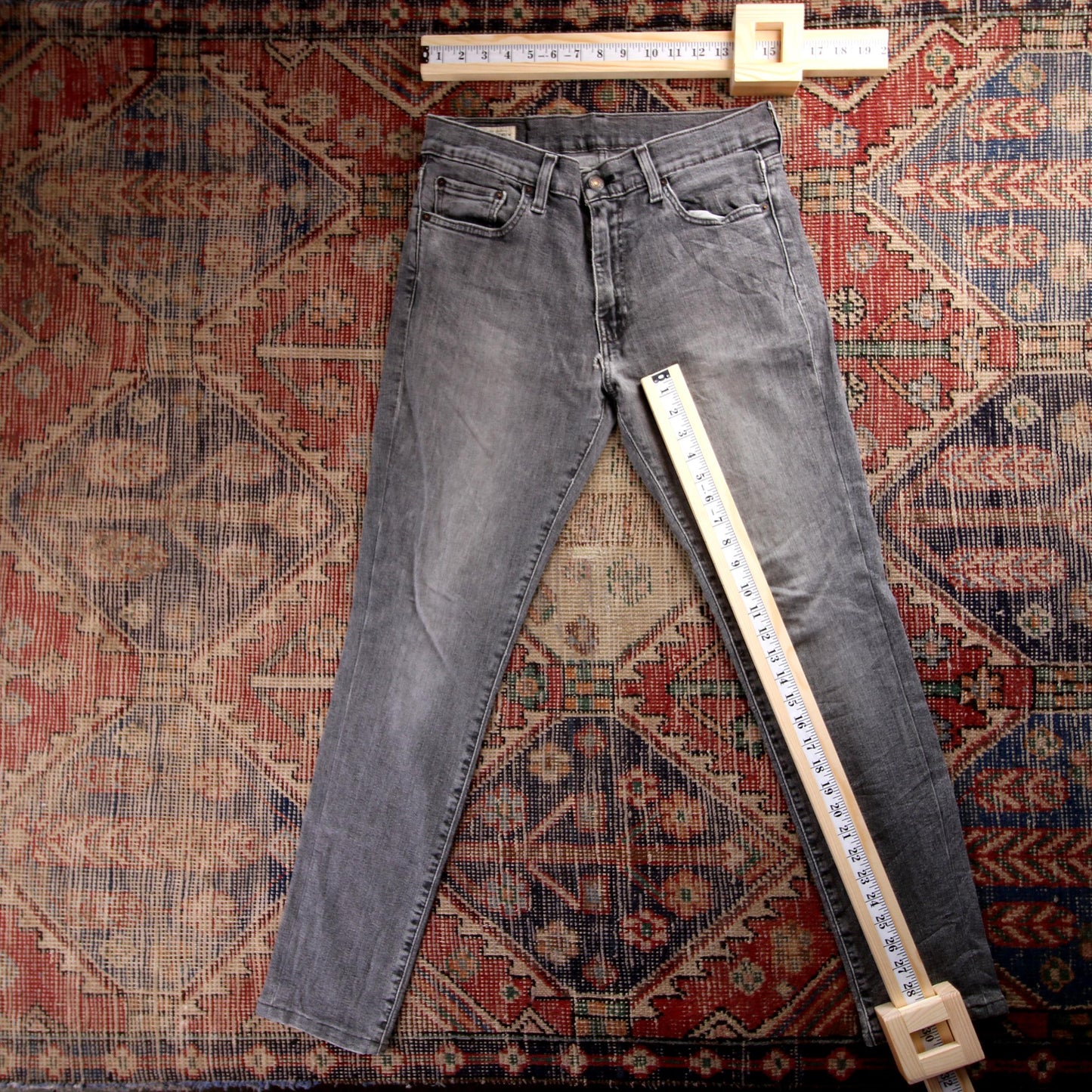 Levi's Red Tab W30 L30 Skinny Tight-Fitting Grey Denim Jeans