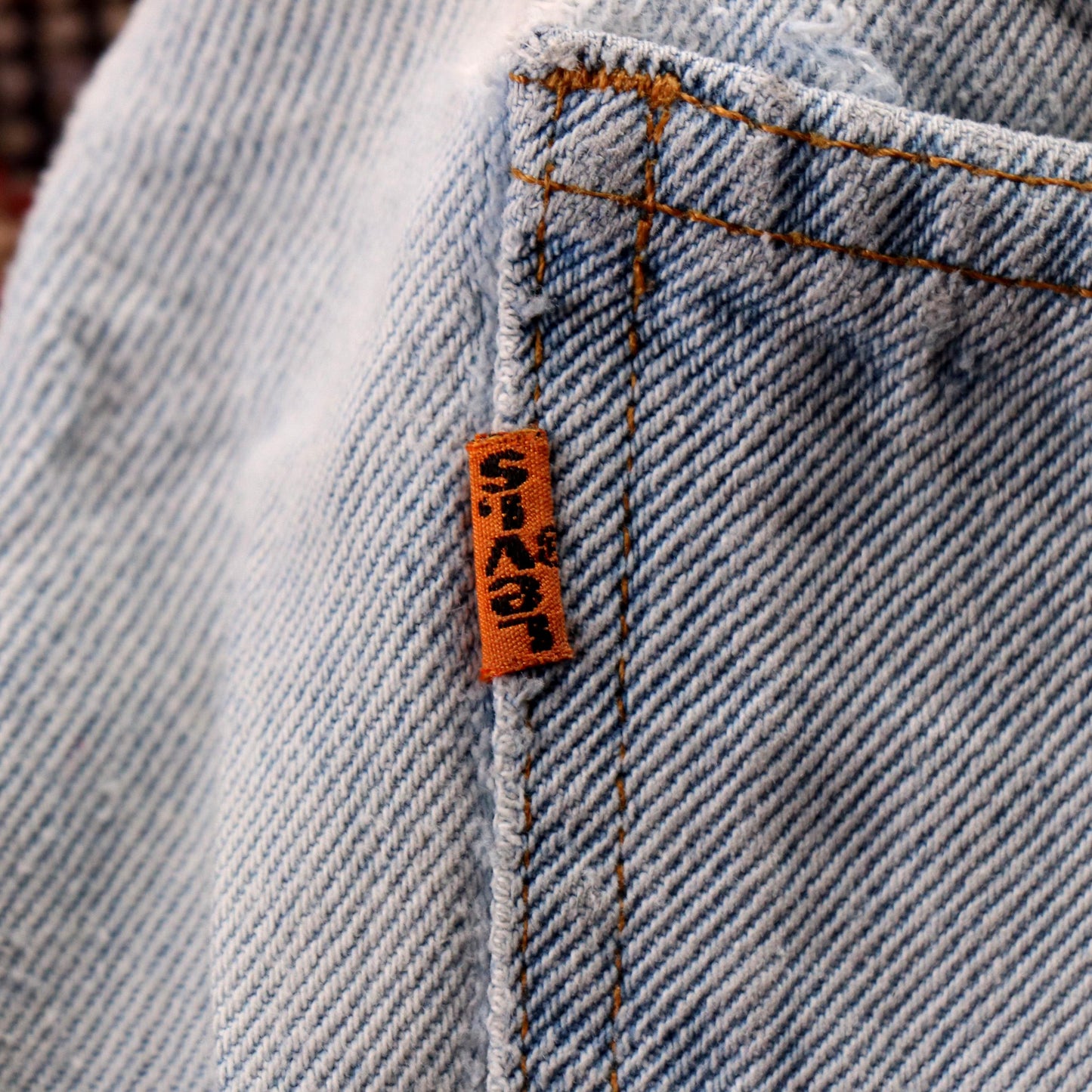 Levi's 501 Orange Tab W34 L28 Original Fit Blue Denim Jeans