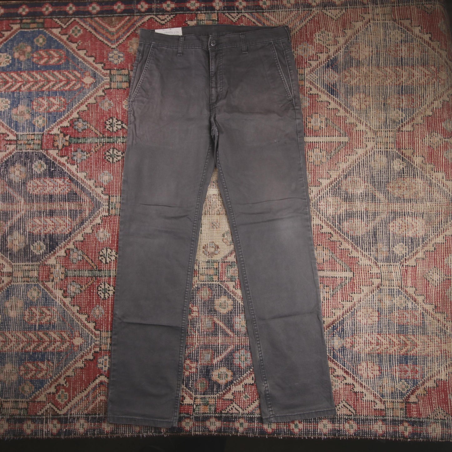 Levi's W34 L31 Straight Leg Black Denim Jeans