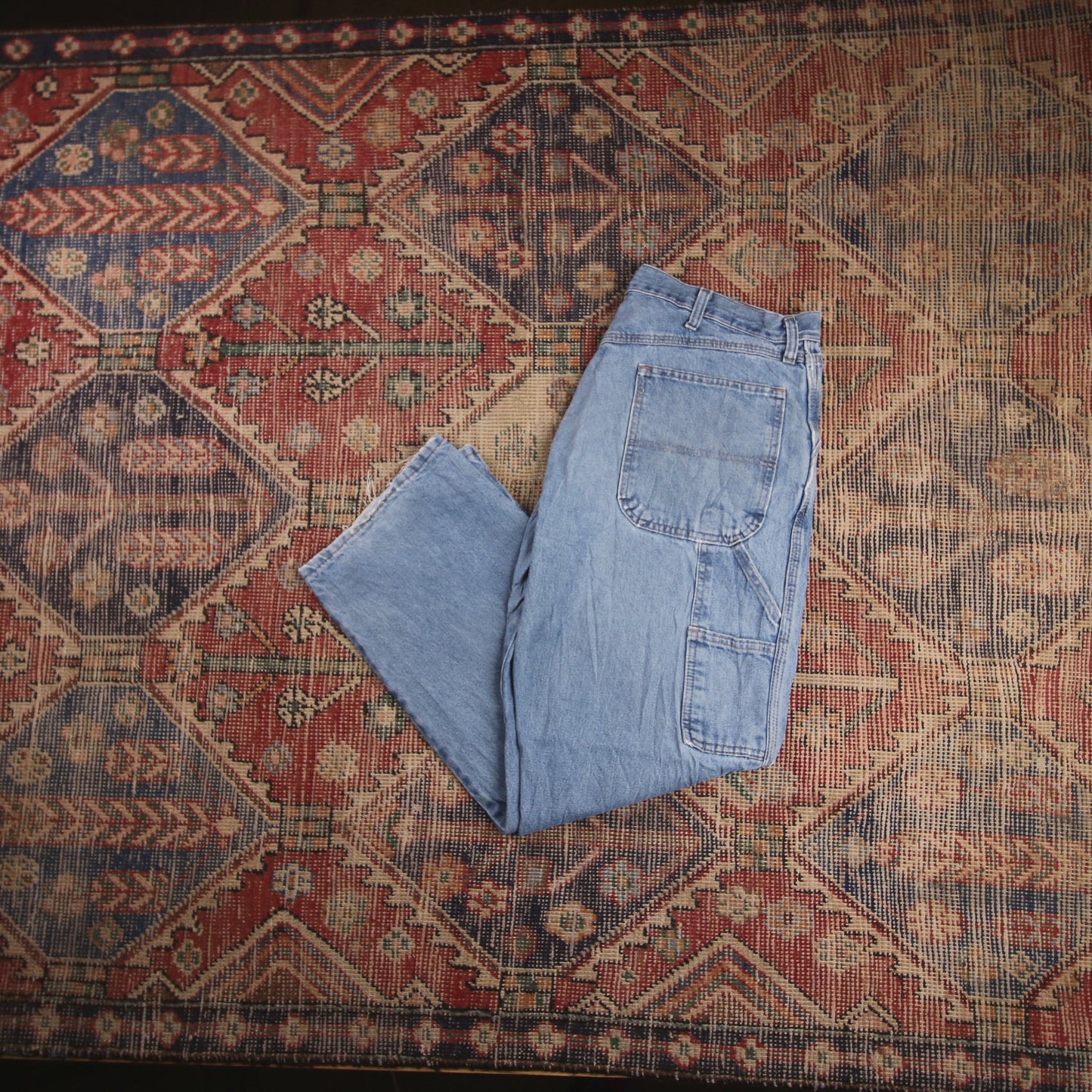 Wrangler W34 L29 Carpenter Blue Denim Jeans