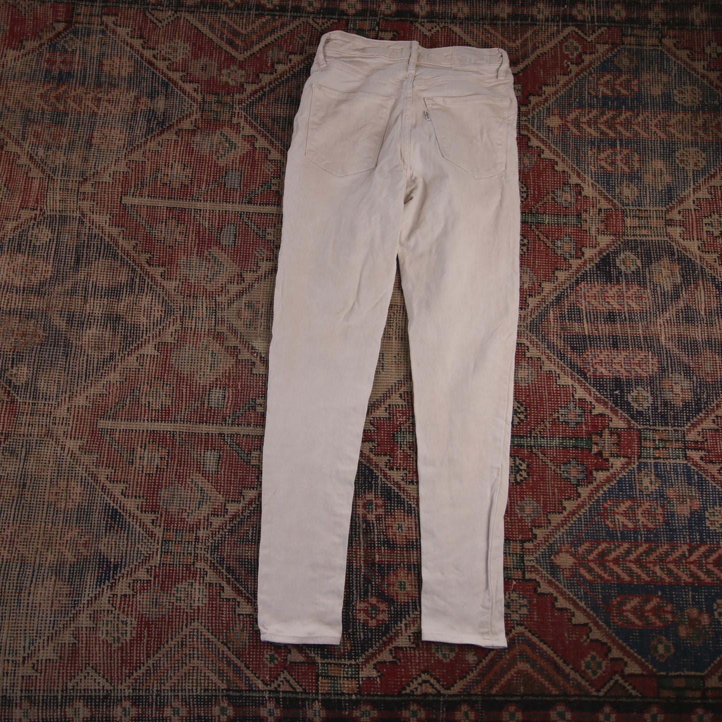 Levi's 721 W26 L29 Skinny White Denim Jeans
