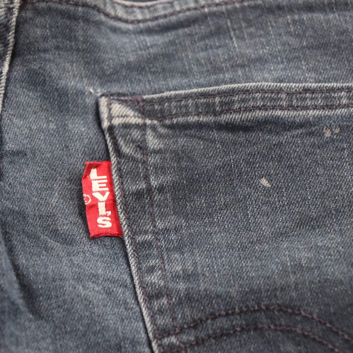 Levi's 511 Red Tab W28 L28 Slim Fit Classic Ripped Style Blue Denim Jeans