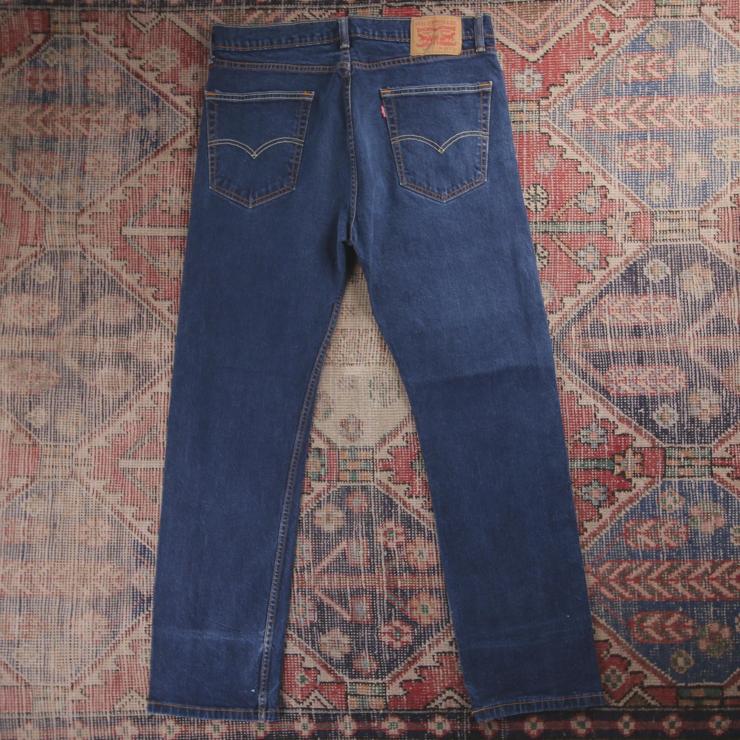 Levi's 505 Red Tab W26 L30 Straight Leg Regular Fit Blue Denim Jeans