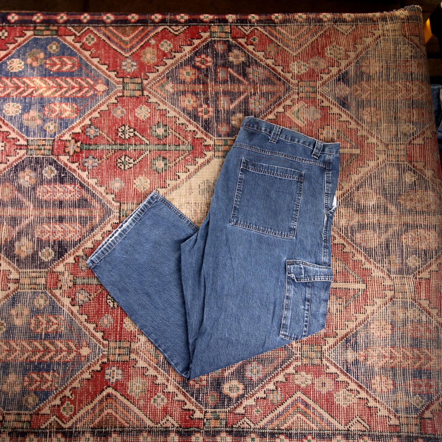 Lee W42 L29 Cargo Blue Denim Jeans