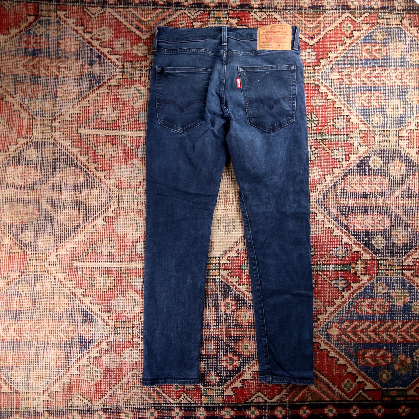Levi's 511 Red Tab W28 L28 Slim Fit Classic Ripped Style Blue Denim Jeans