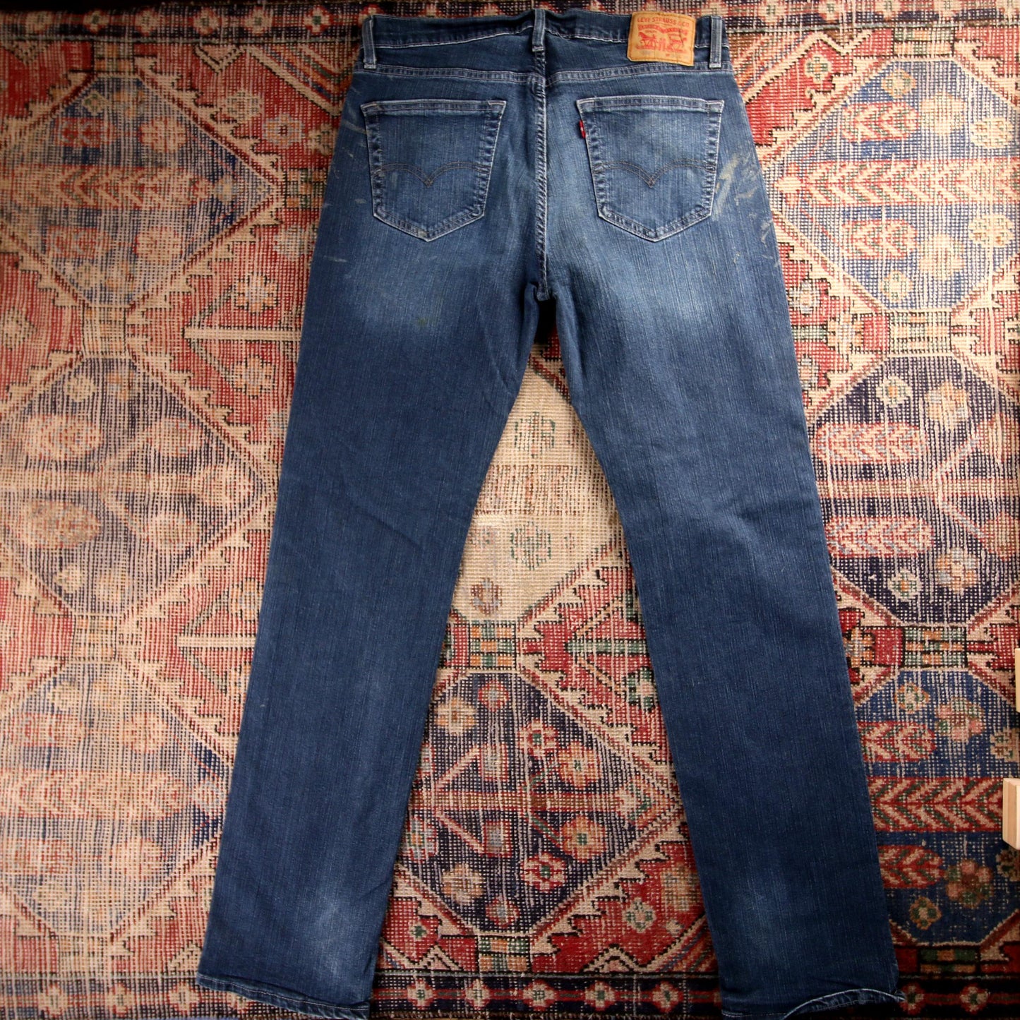 Levi's 559 Red Tab W34 L35 Straight Leg Relaxed Fit Blue Denim Jeans
