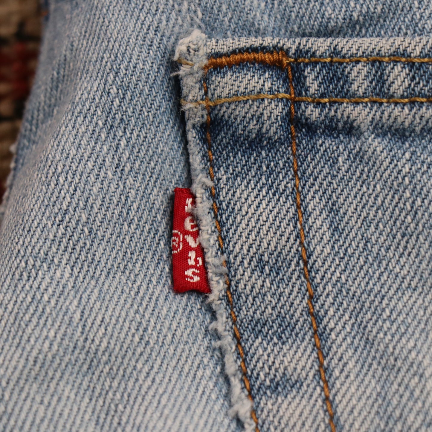 Levi's W34 L30 Straight Leg Loose Fit Blue Denim Jeans