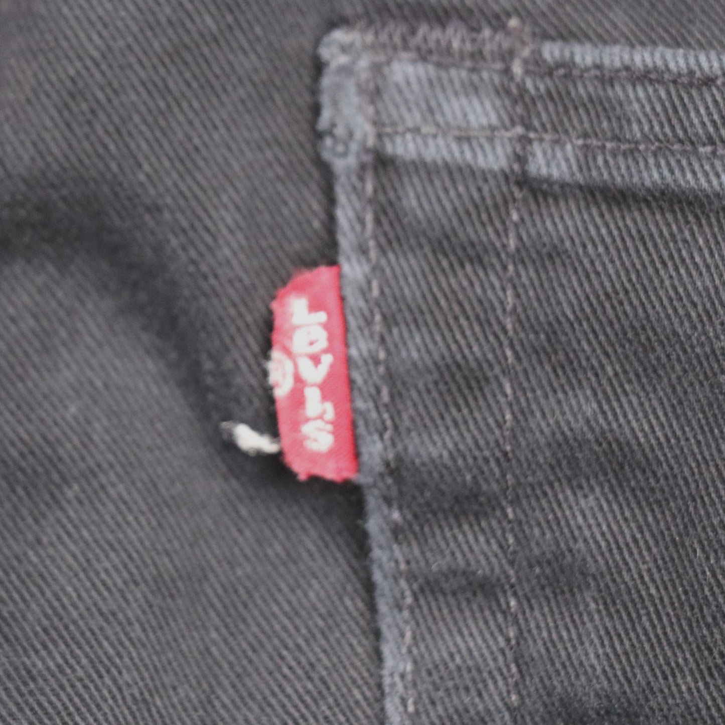 Levi's W36 L32 Straight Leg Relaxed Fit Black Denim Jeans