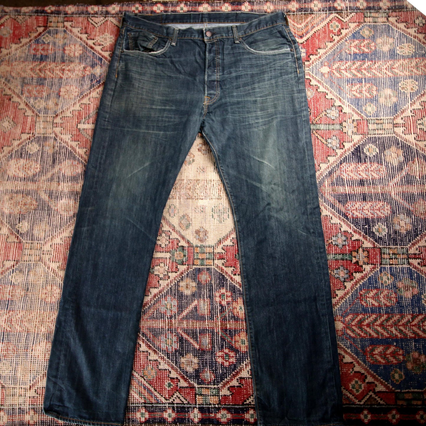 Levi's 501 W38 L32 Original Fit Blue Denim Jeans