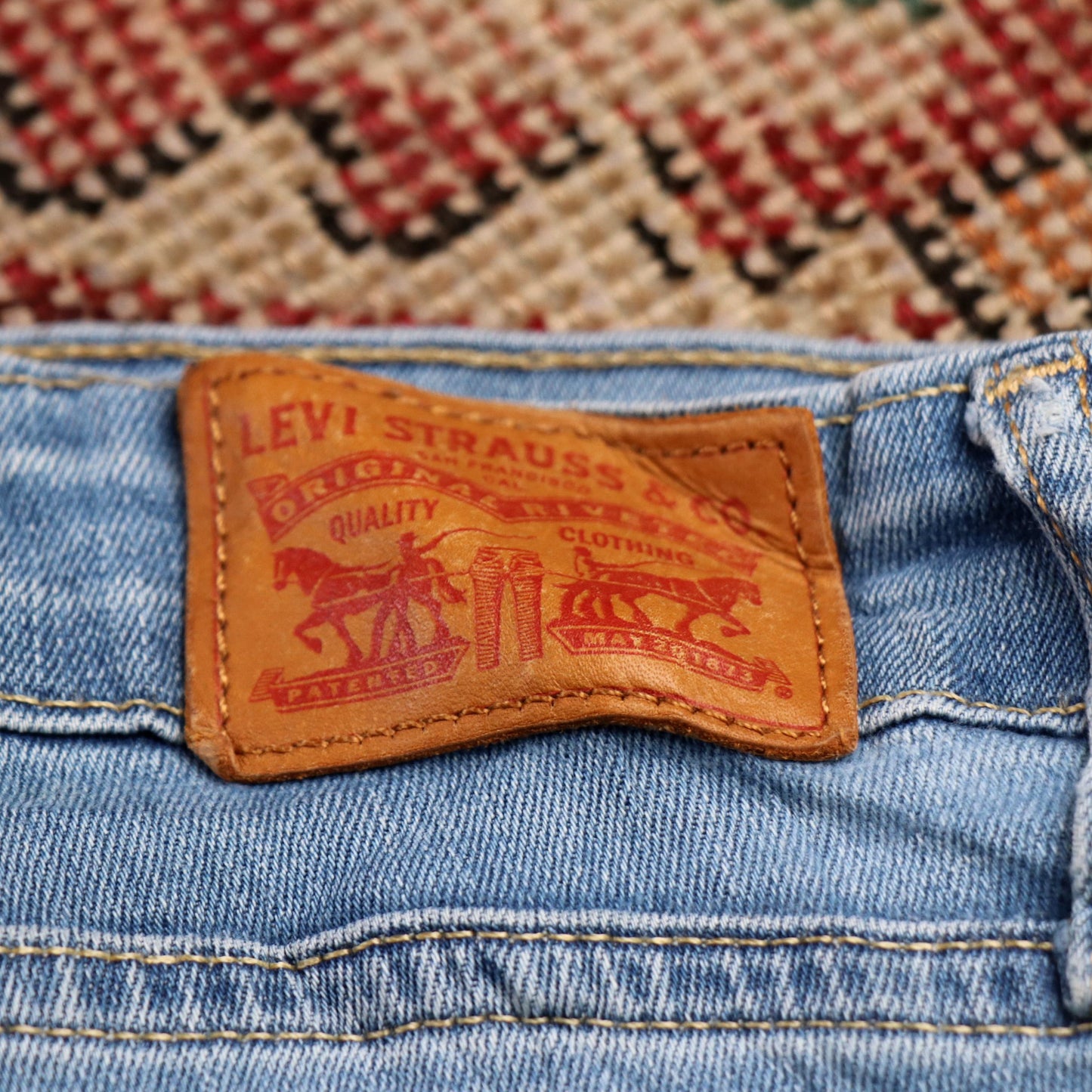 Levi's 721 W28 L31 Skinny Blue Denim Jeans