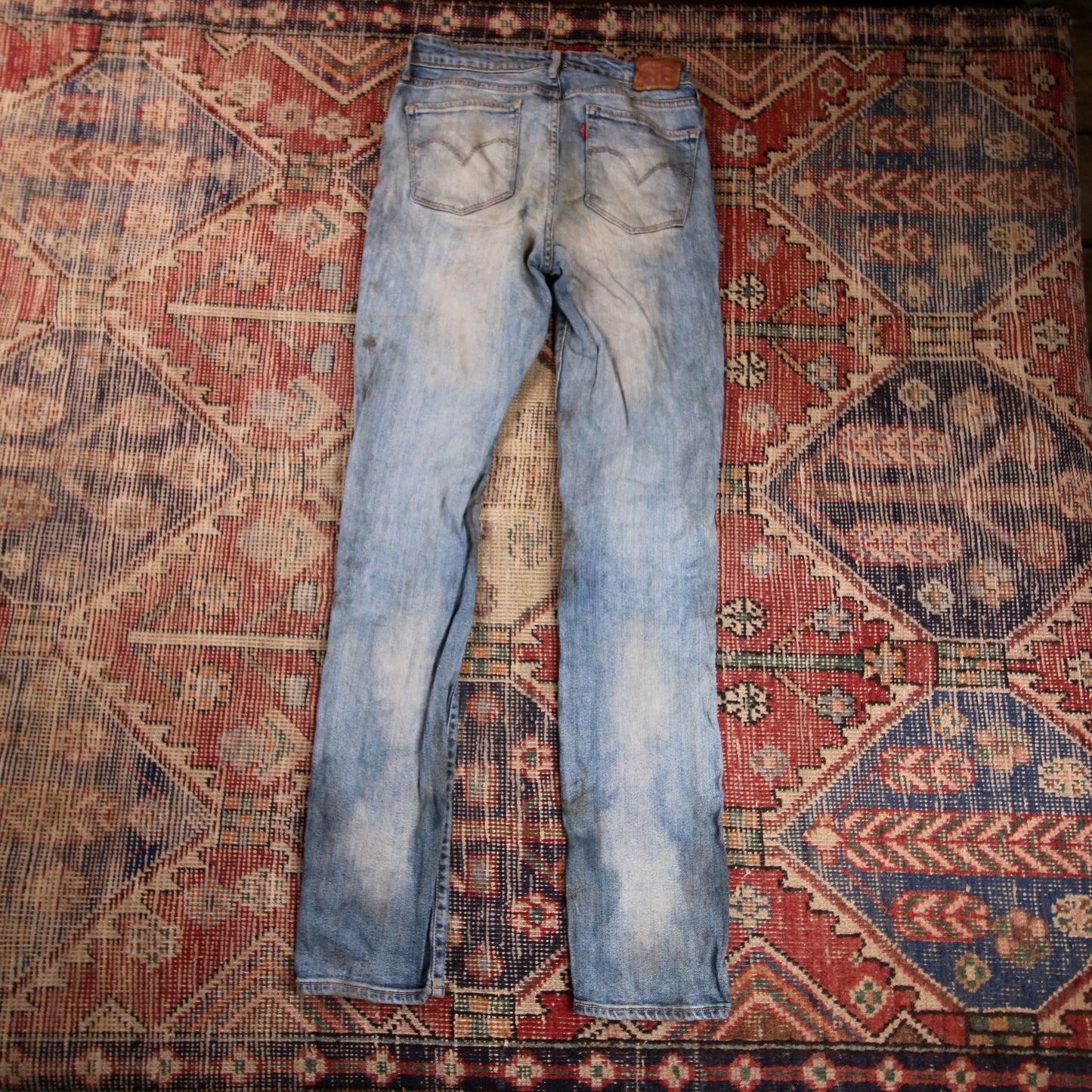 Levi's 712 W26 L31 Straight Leg Blue Denim Jeans
