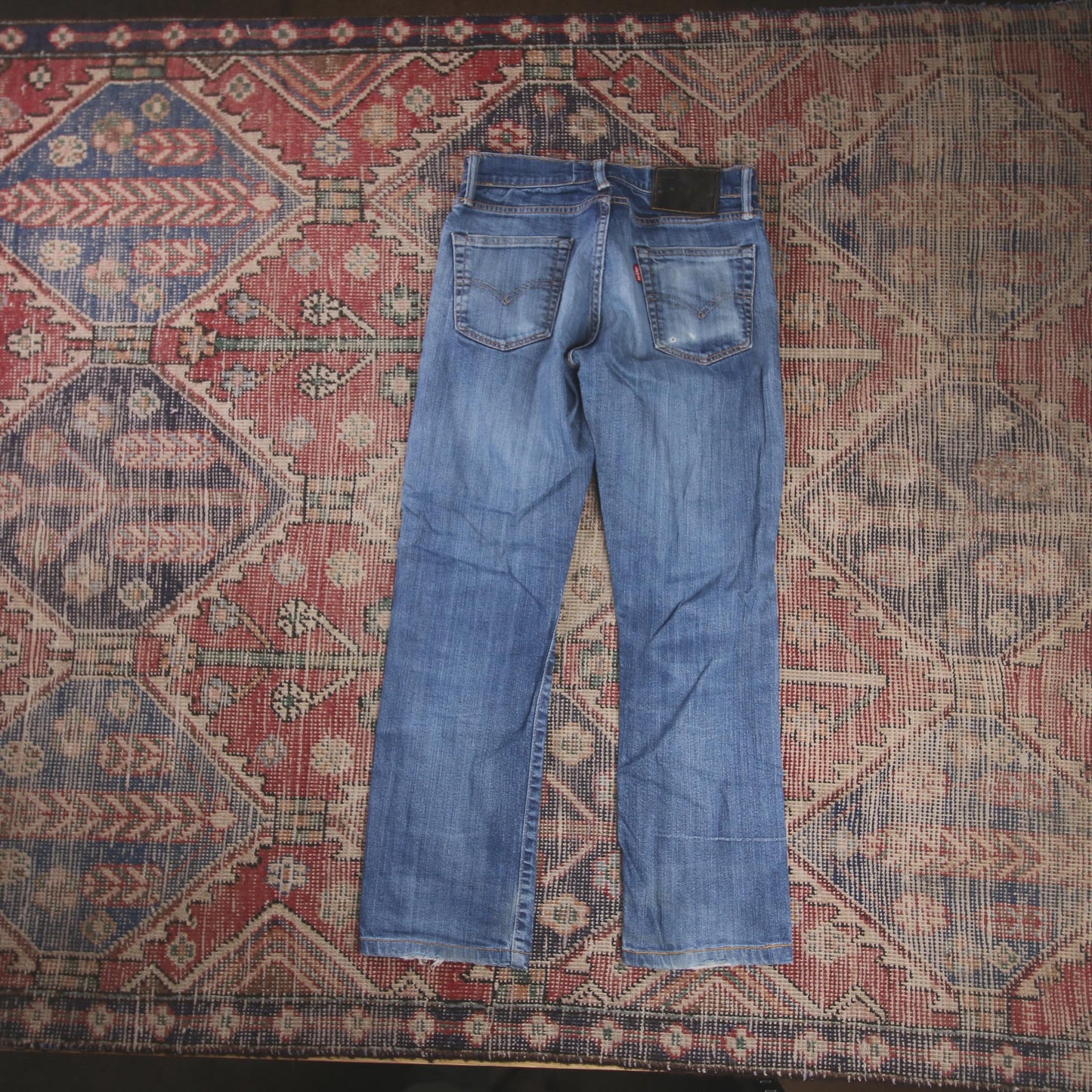 Levi's W28 L26 Straight Leg Blue Denim Jeans