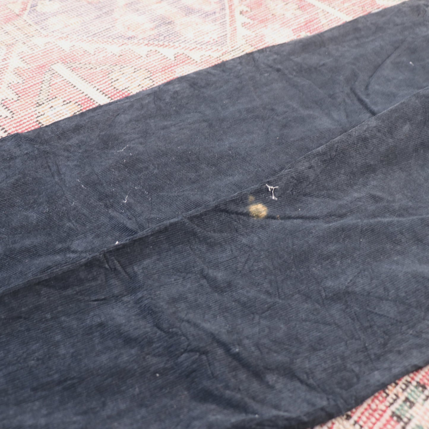 Levi's 551 W32 L30 Straight Leg Loose Fit Black Corduroy Trousers