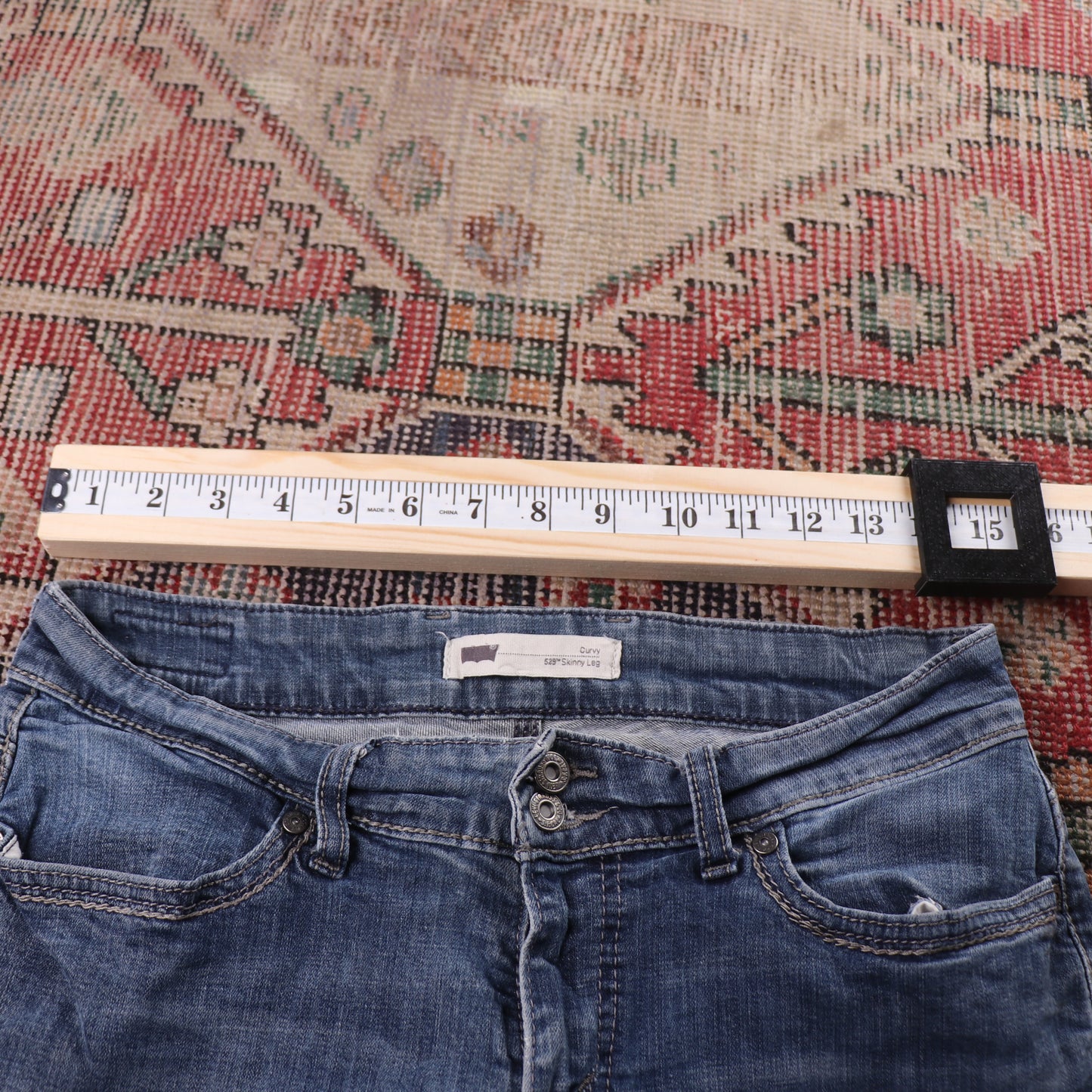 Levi's 529 W30 L27 Bootcut Slim Fit Blue Denim Jeans