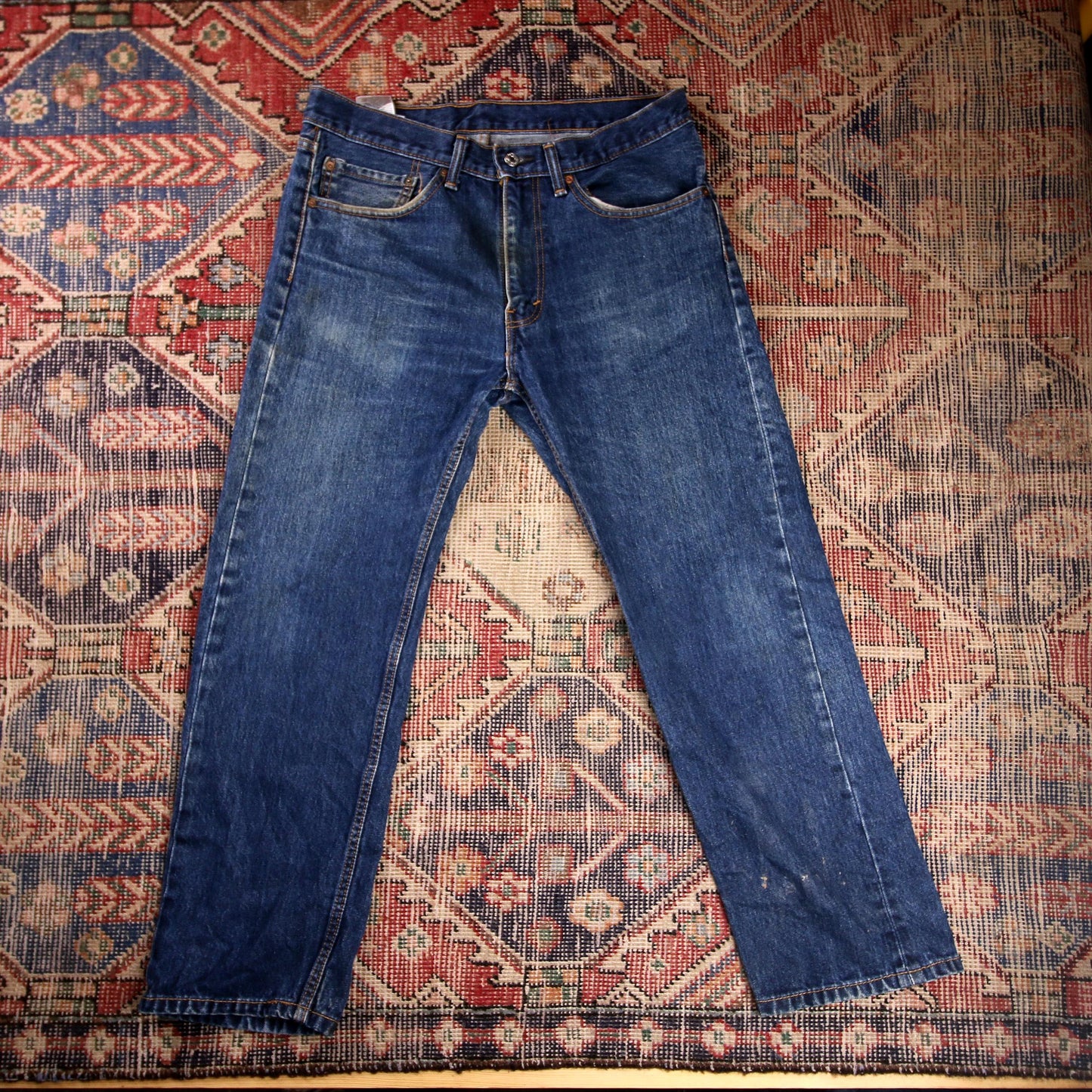 Levi's 505 W36 L28 Straight Leg Regular Fit Blue Denim Jeans