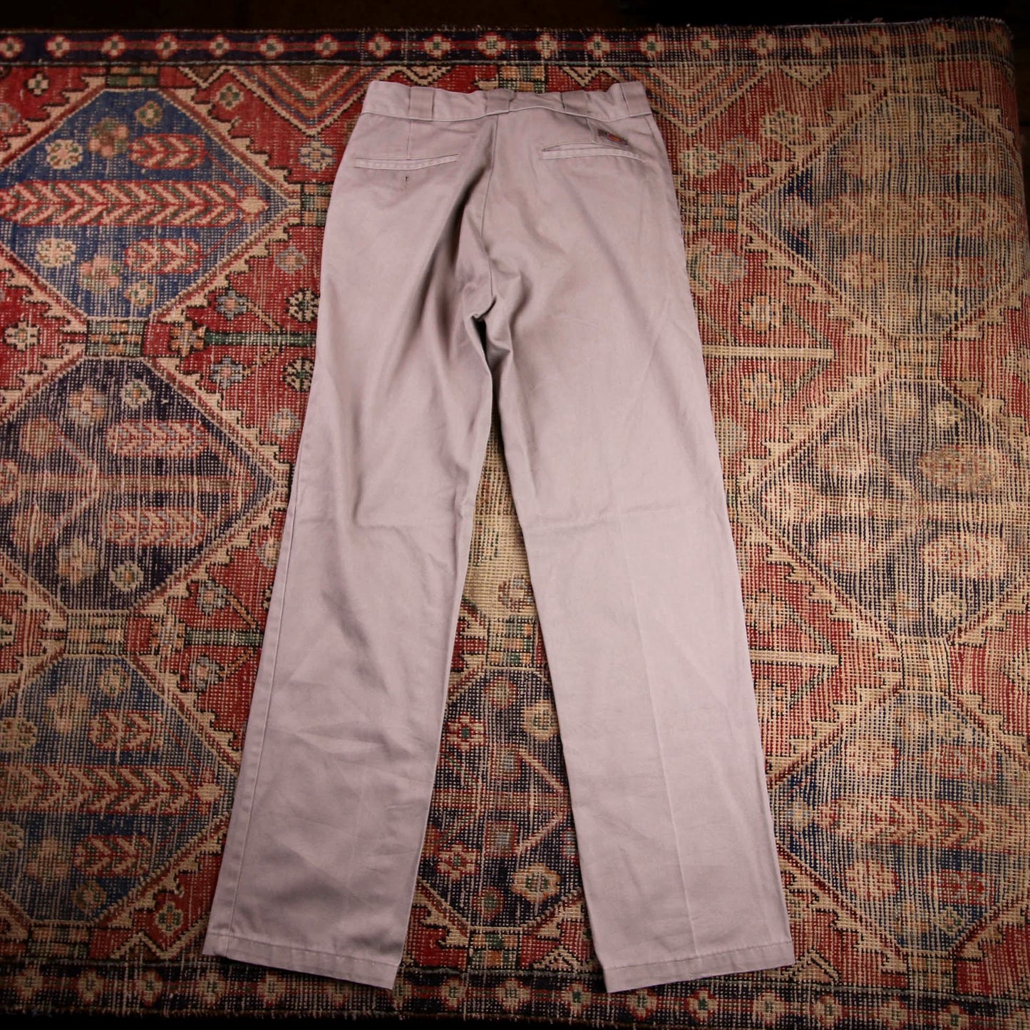 Dickies 874 W34 L32 Straight Leg Beige Cotton Blend Trousers