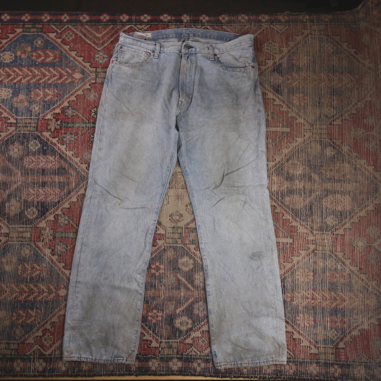 Levi's 551 W38 L31 Straight Leg Loose Fit Blue Denim Jeans