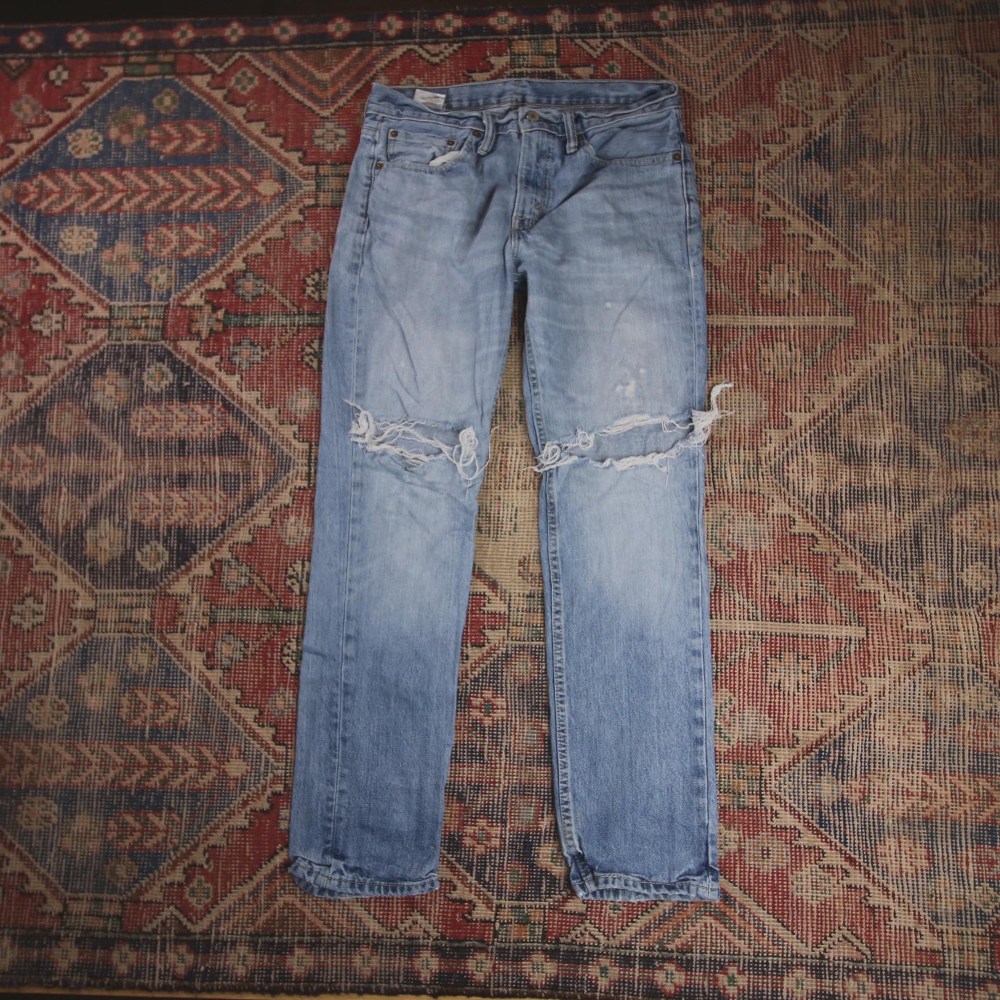 Levi's W30 L29 Classic Ripped Style Blue Denim Jeans