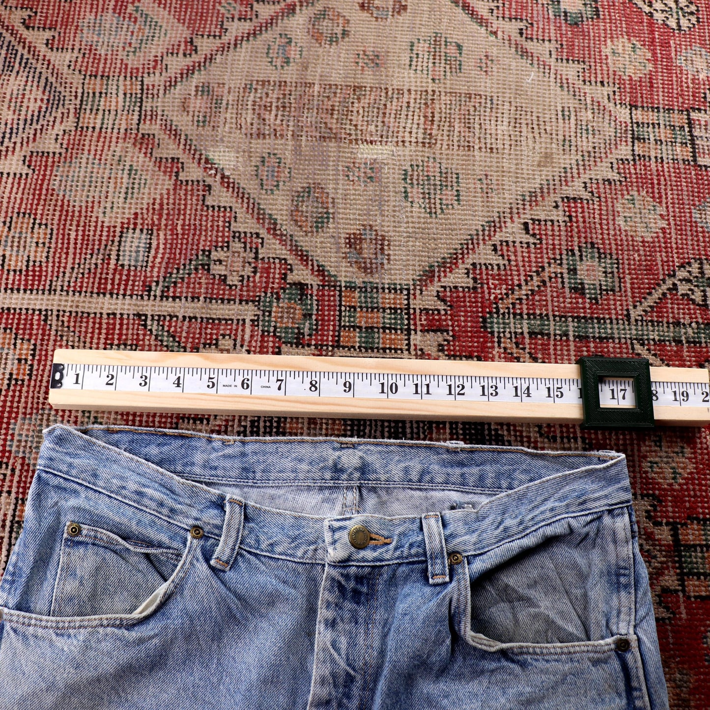 Wrangler W34 L31 Straight Leg Blue Denim Jeans