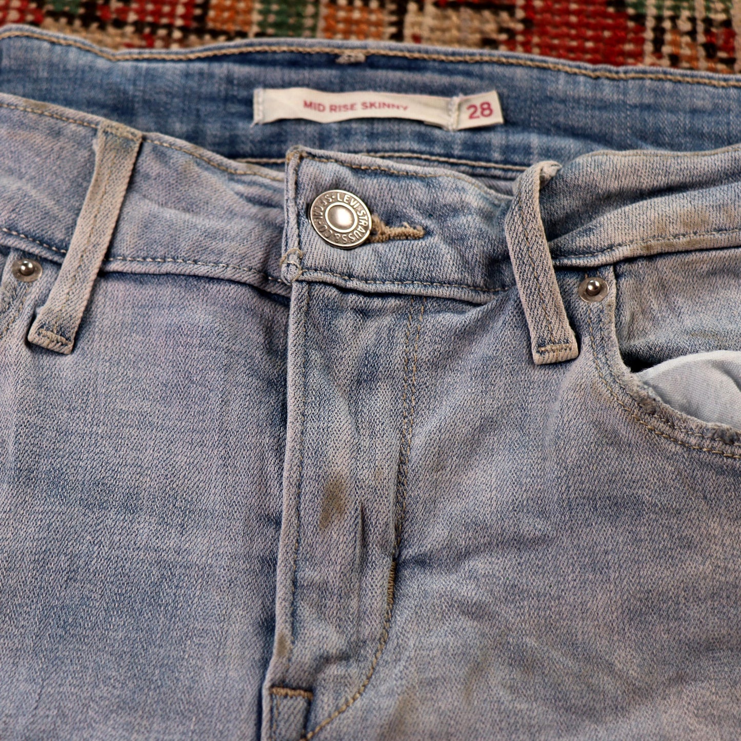 Levi's W56 L29 Skinny Leg Jeans Blue Denim Jeans