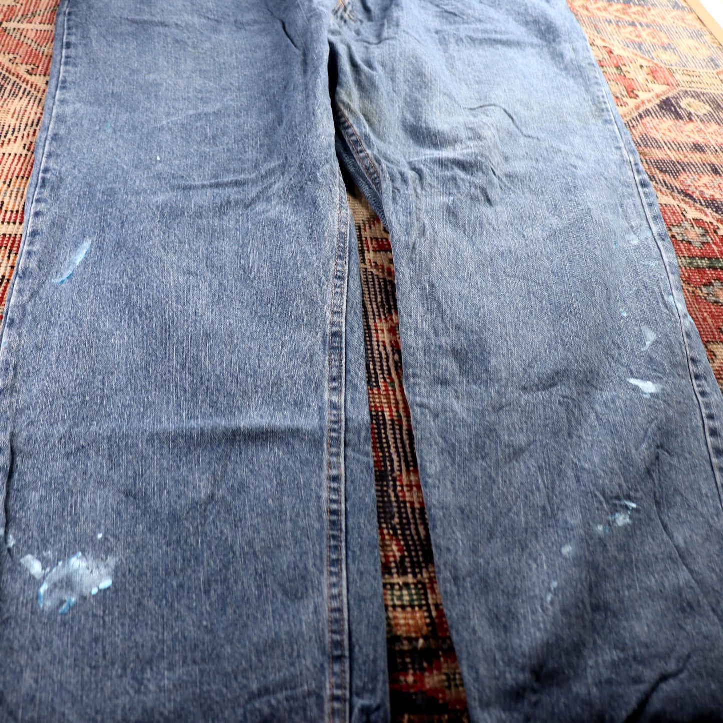 Wrangler W50 L32 Relaxed Blue Denim Jeans