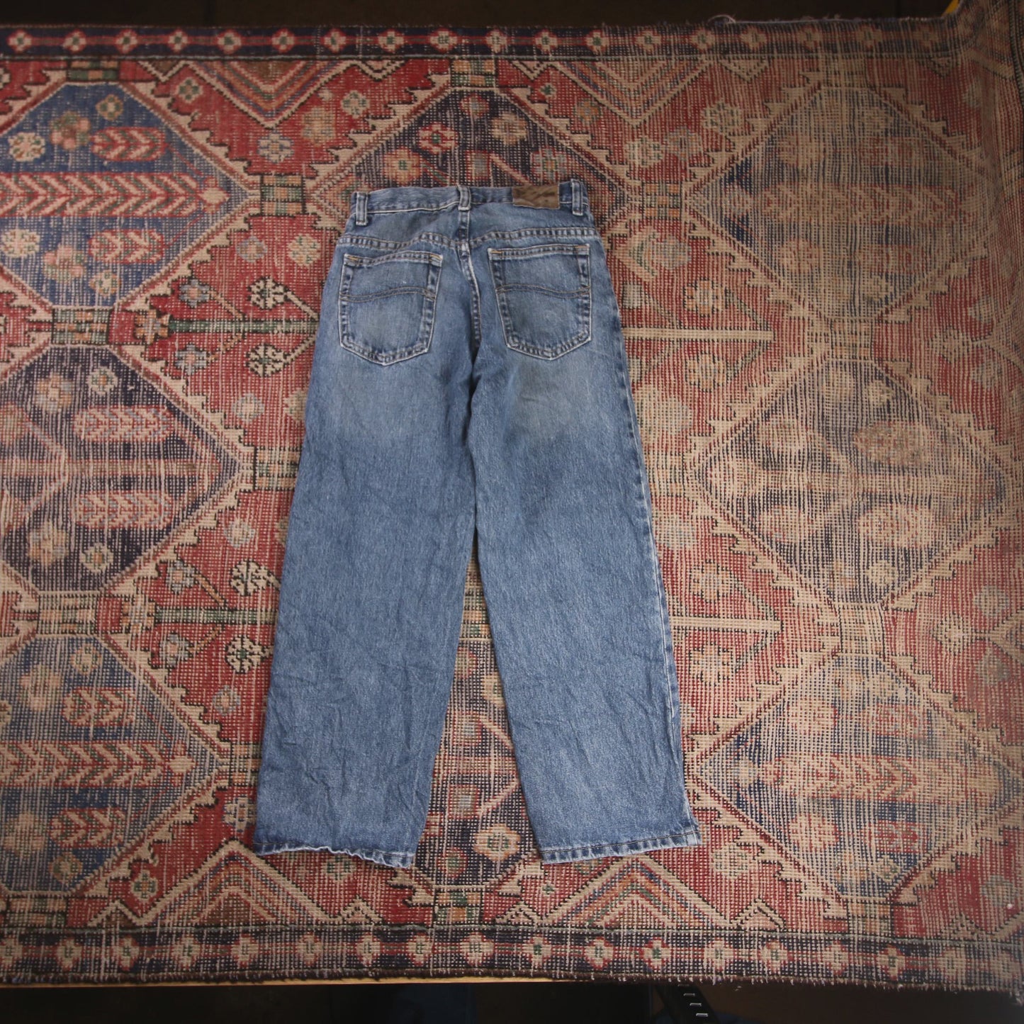 Lee W24 L24 Straight Leg Relaxed Fit Blue Denim Jeans