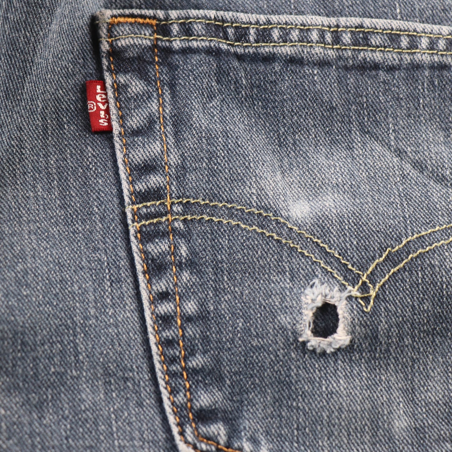 Levi's 514 Red Tab W28 L30 Straight Leg Blue Denim Jeans