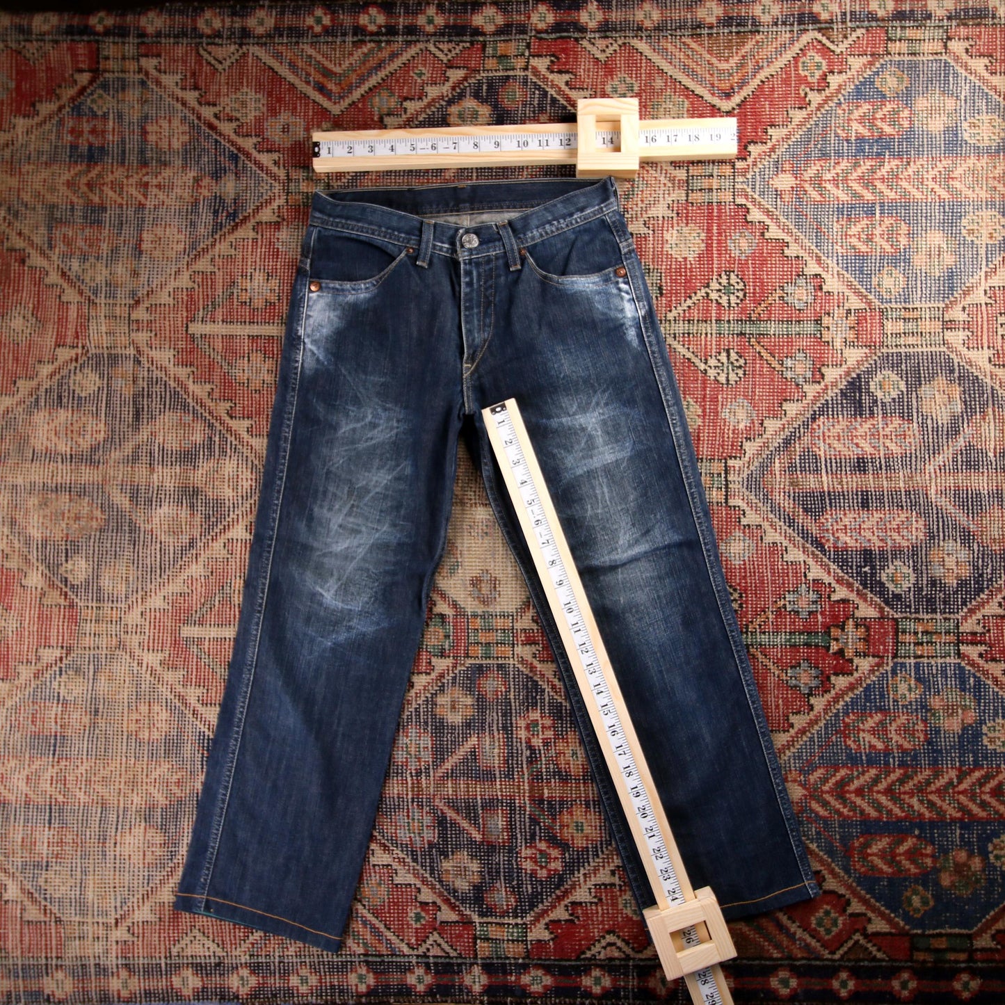 Levi's 559 Red Tab W28 L26 Straight Leg Relaxed Fit Blue Denim Jeans