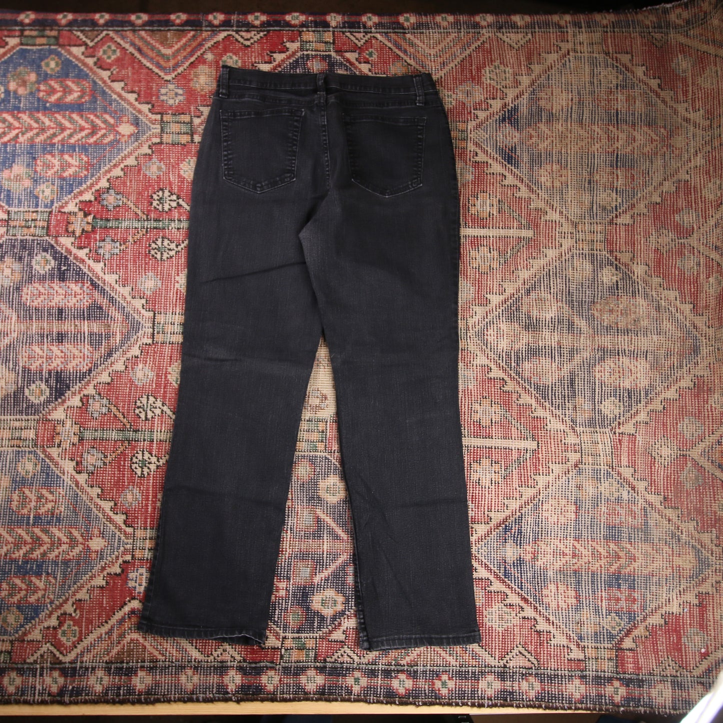 Lee W32 L28 Straight Leg Black Denim Jeans