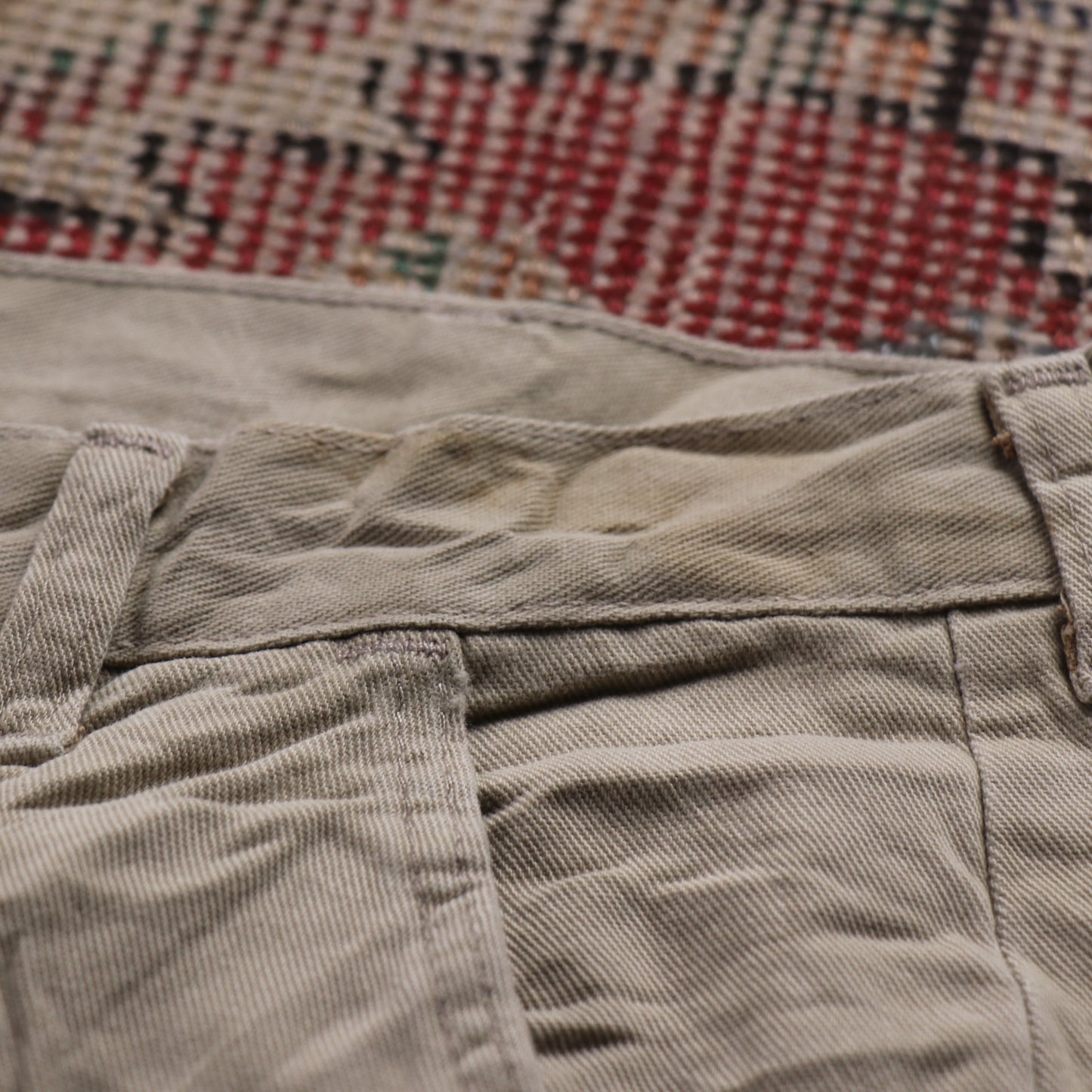 Wrangler W34 L27 Cargo Beige Denim Trousers
