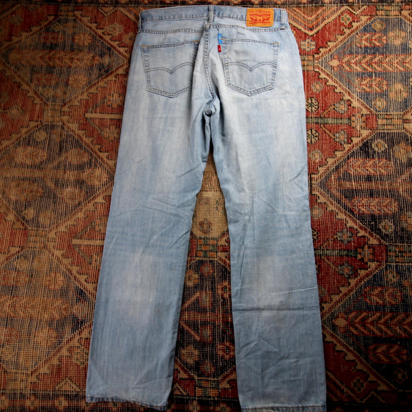 Levi's 559 W36 L31 Straight Leg Relaxed Fit Blue Denim Jeans