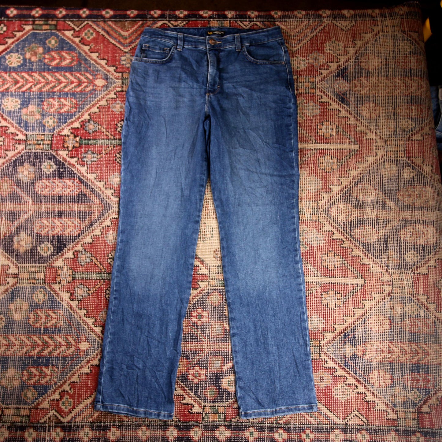 Lee W32 L31 Straight Leg Relaxed Fit Blue Denim Jeans