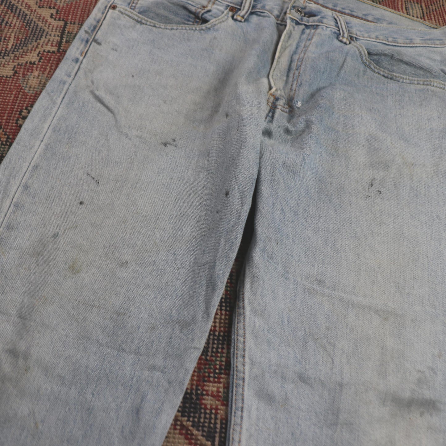 Levi's 505 W36 L29 Straight Leg Regular Fit Blue Denim Jeans