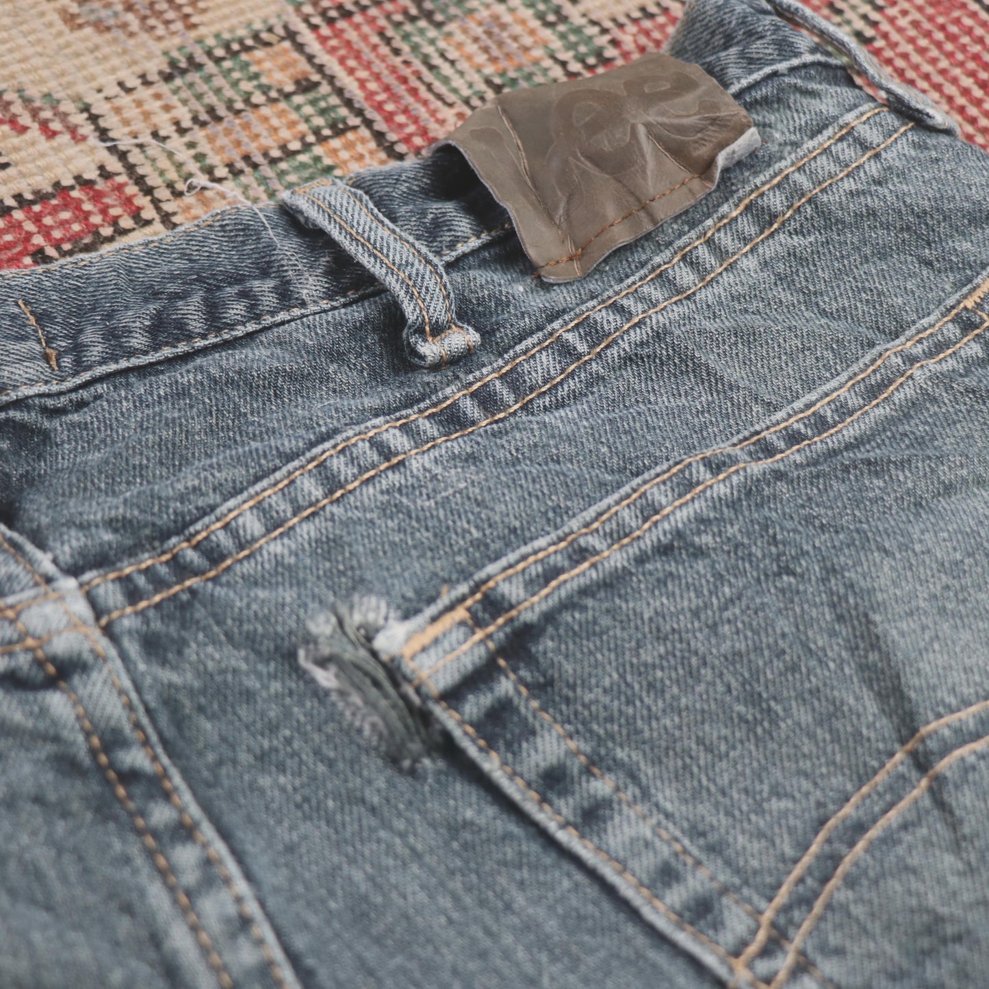 Lee W34 L30 Straight Leg Regular Fit Blue Denim Jeans
