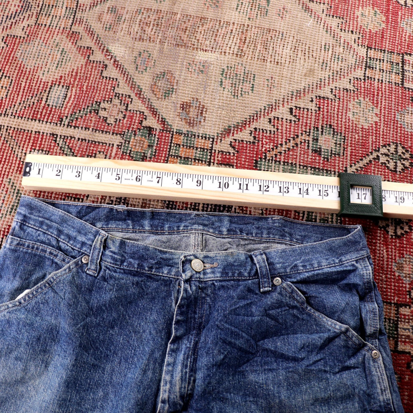 Wrangler W38 L30 Carpenter Blue Denim Jeans