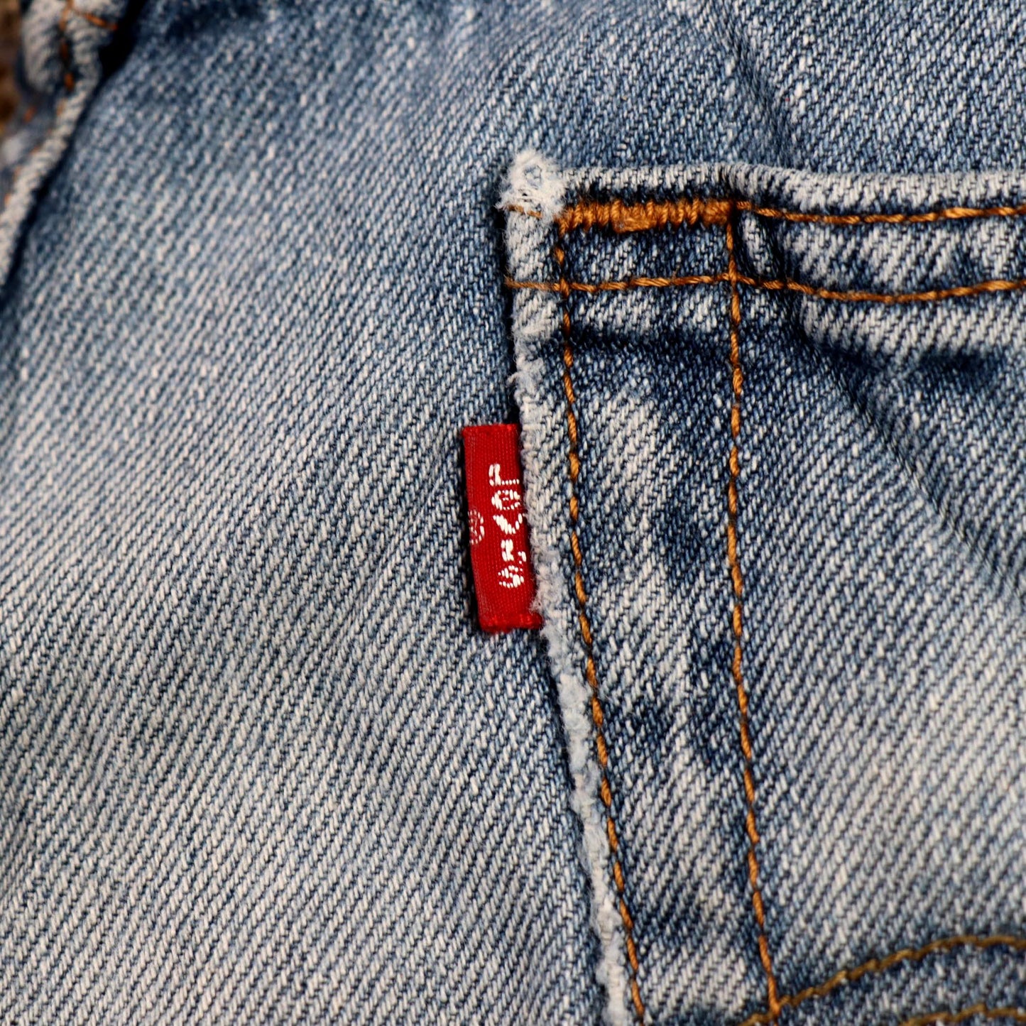 Levi's 505 W34 L31 Straight Leg Regular Fit Classic Ripped Style Blue Denim Jean