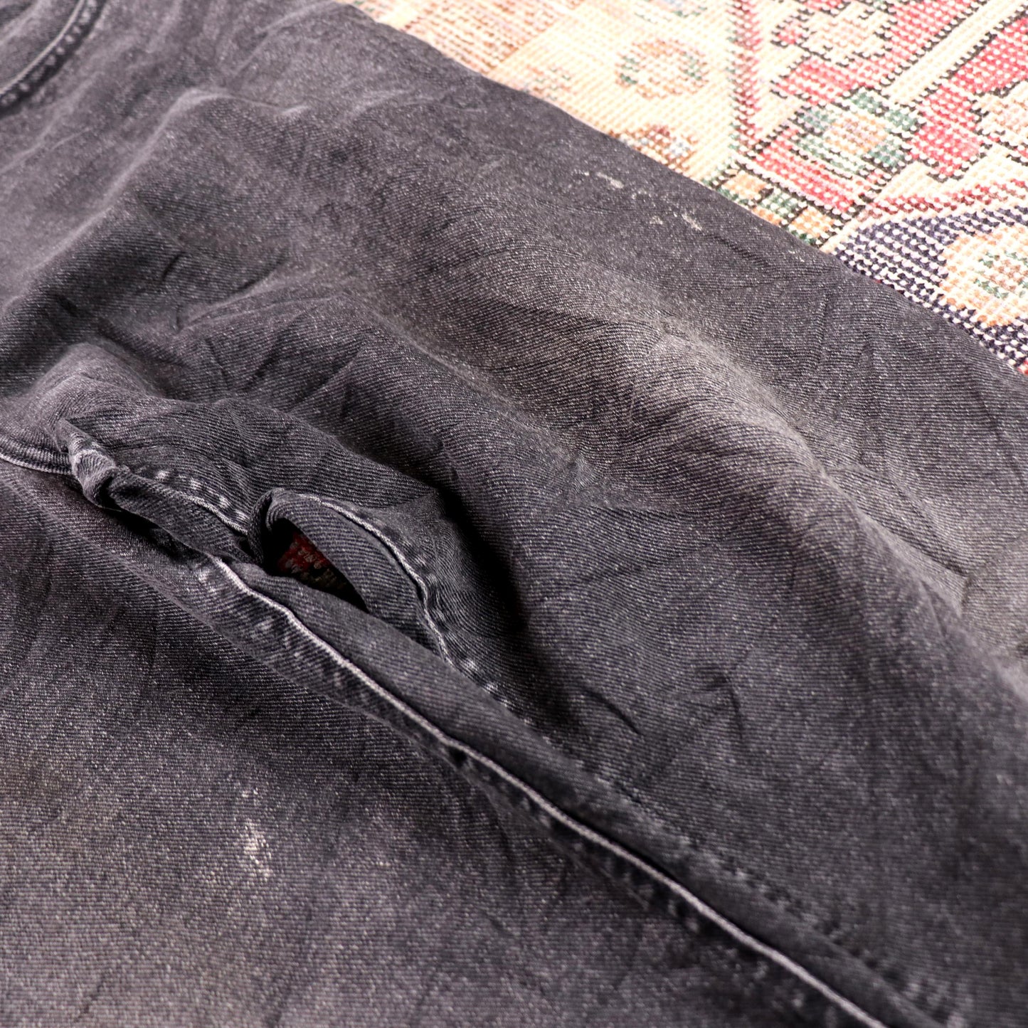 Lee W34 L30 Straight Leg Regular Fit Black Denim Jeans