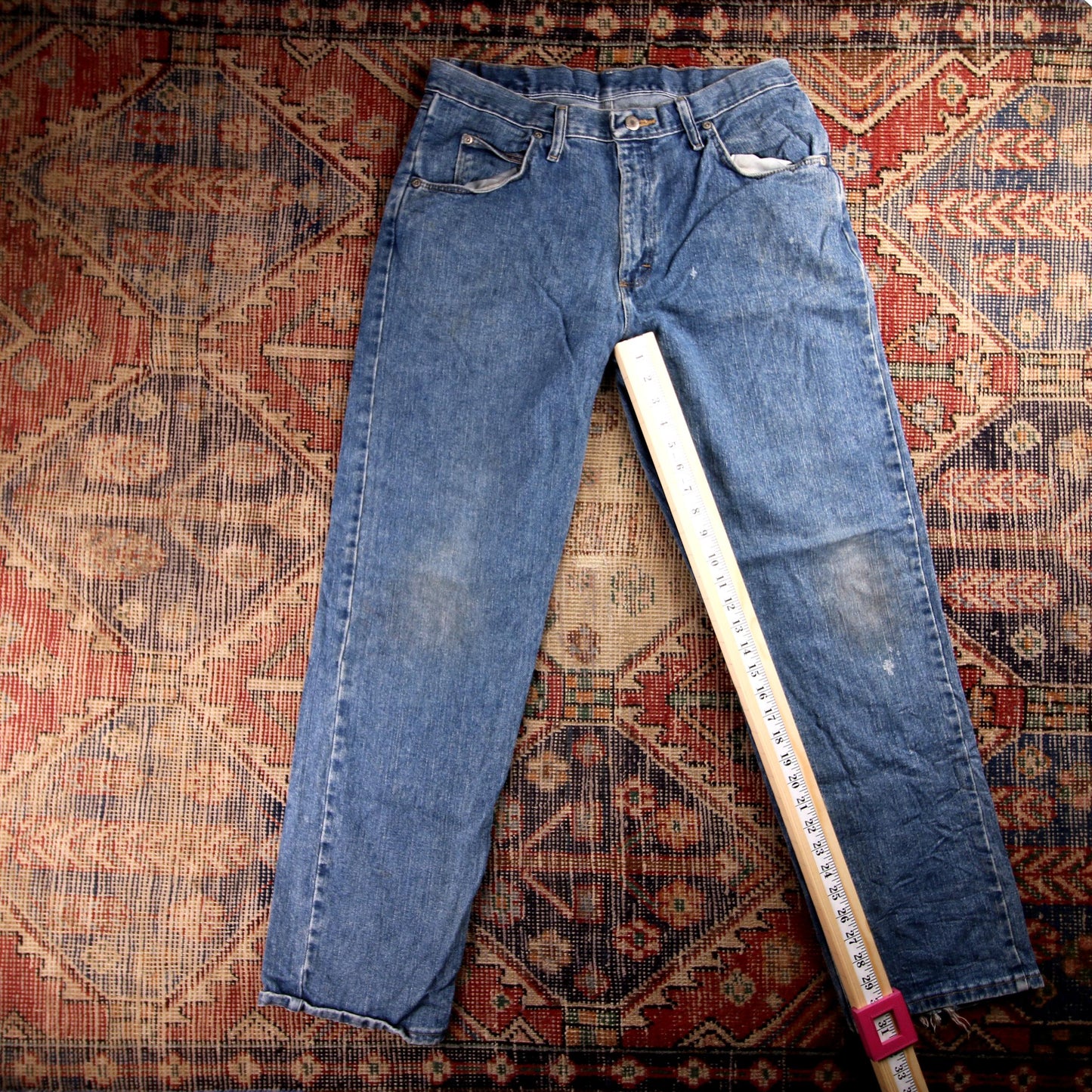 Wrangler W32 L31 Straight Leg Blue Denim Jeans