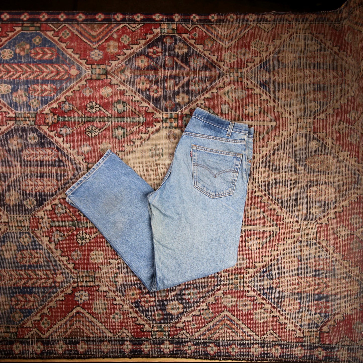 Levi's W34 L29 Straight Leg Blue Denim Jeans