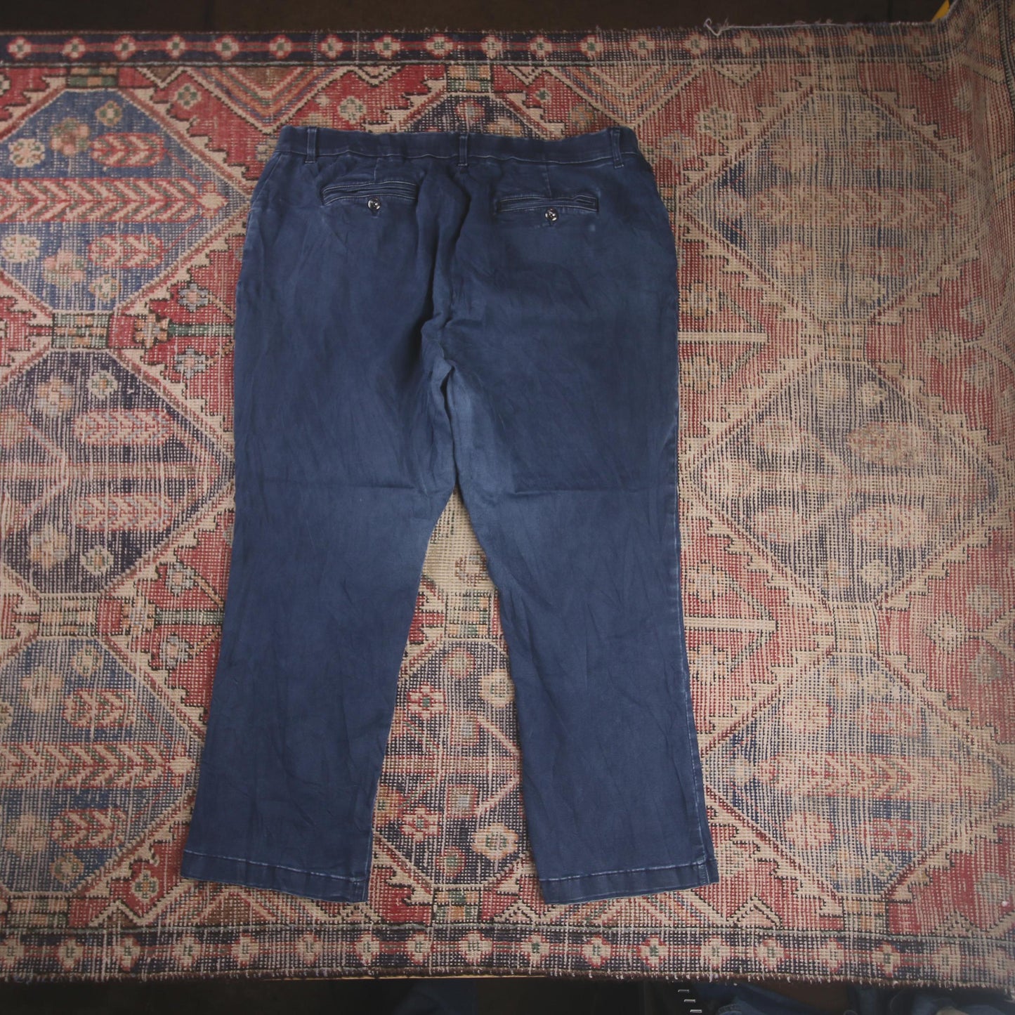 Lee W42 L26 Straight Leg Relaxed Fit Blue Denim Jeans