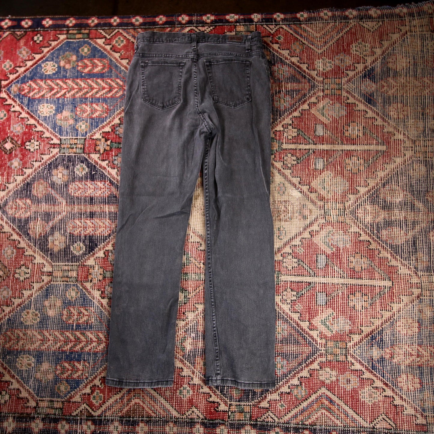 Lee W30 L28 Straight Leg Relaxed Fit Black Denim Jeans