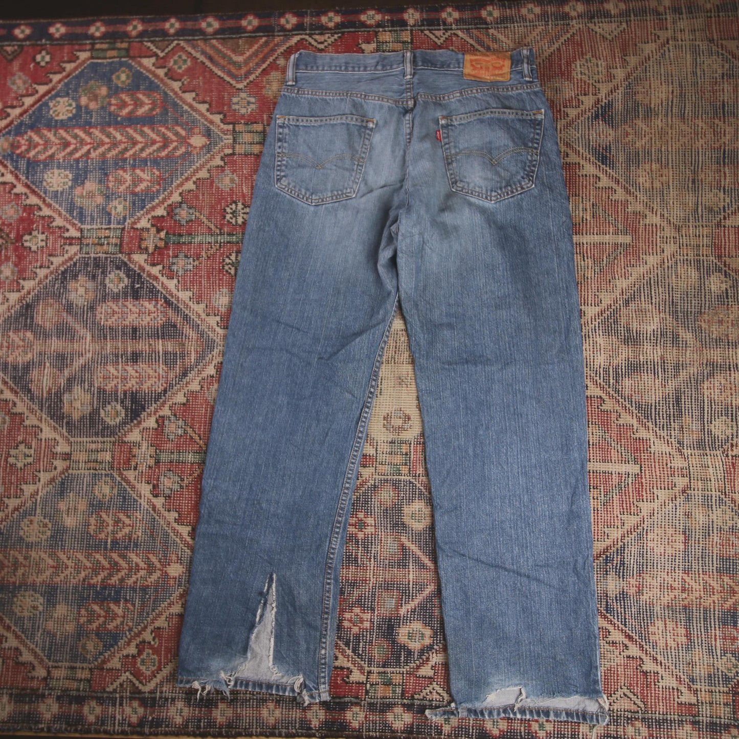 Levi's 550 W32 L30 Tapered Leg Relaxed Fit Blue Denim Jeans