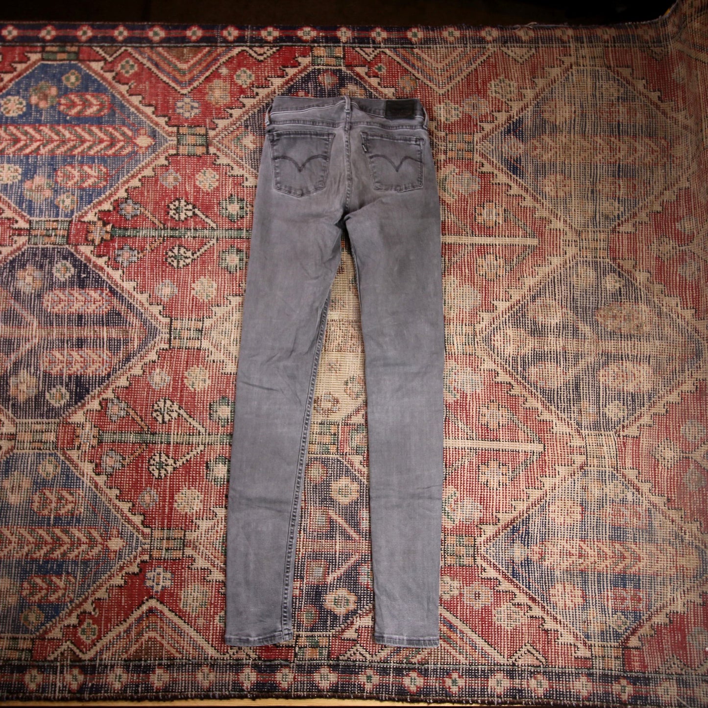 Levi's 710 W24 L29 Skinny Grey Denim Jeans