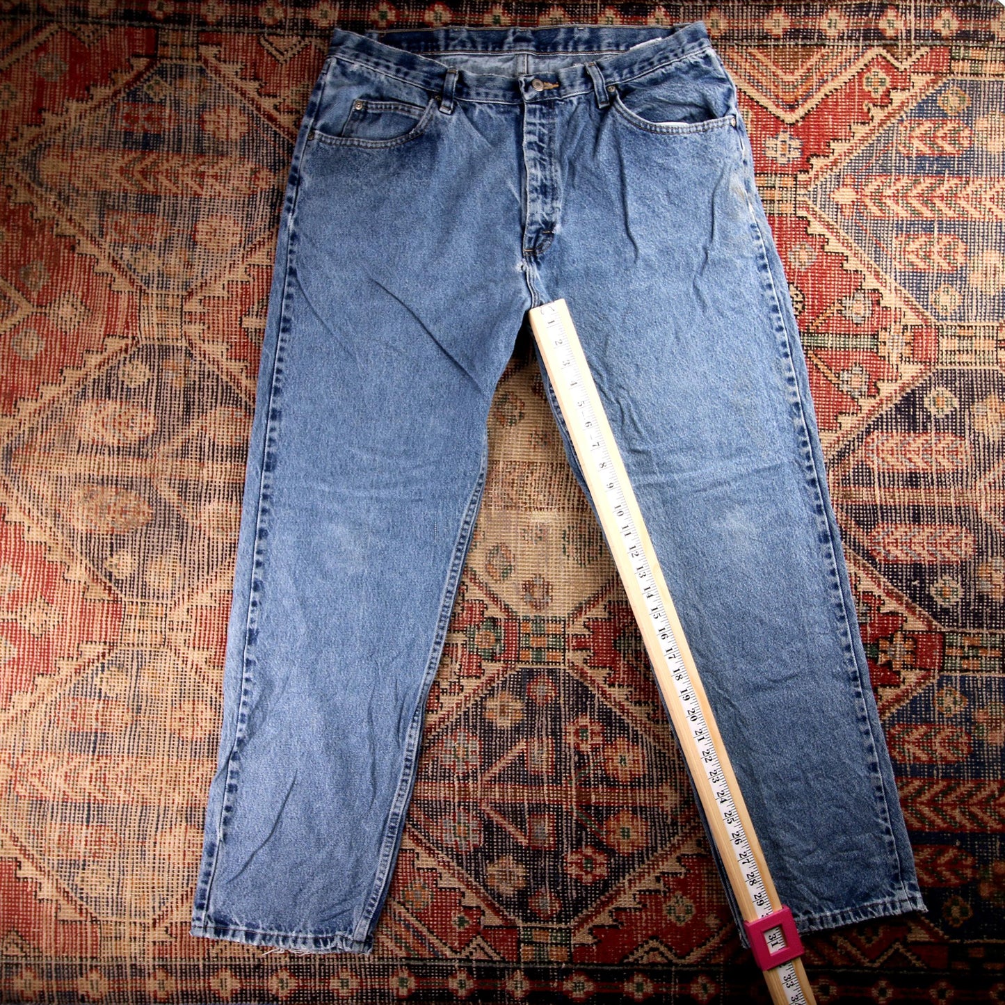 Wrangler W36 L31 Relaxed Blue Denim Jeans