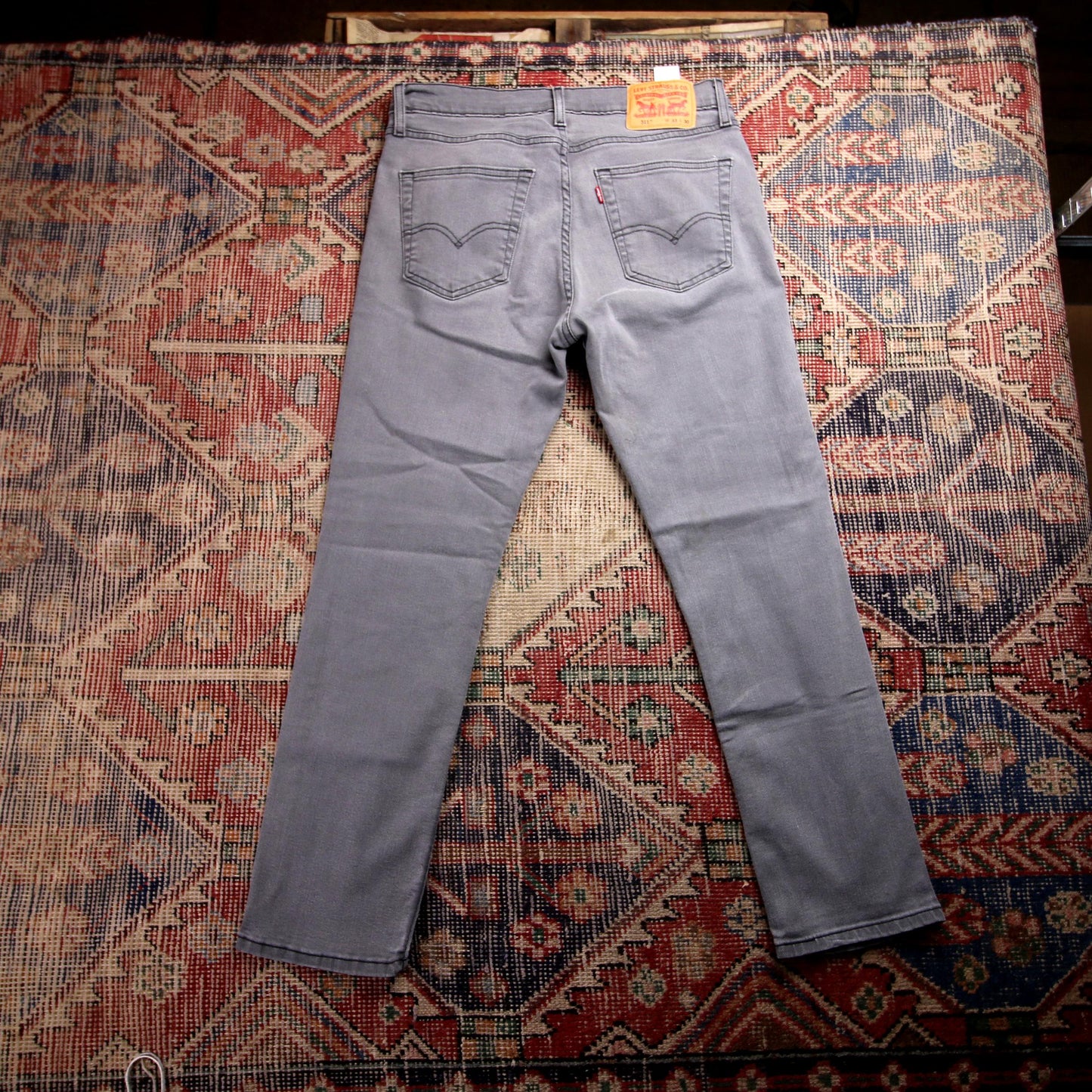 Levi's 511 W32 L28 Slim Fit Grey Denim Jeans