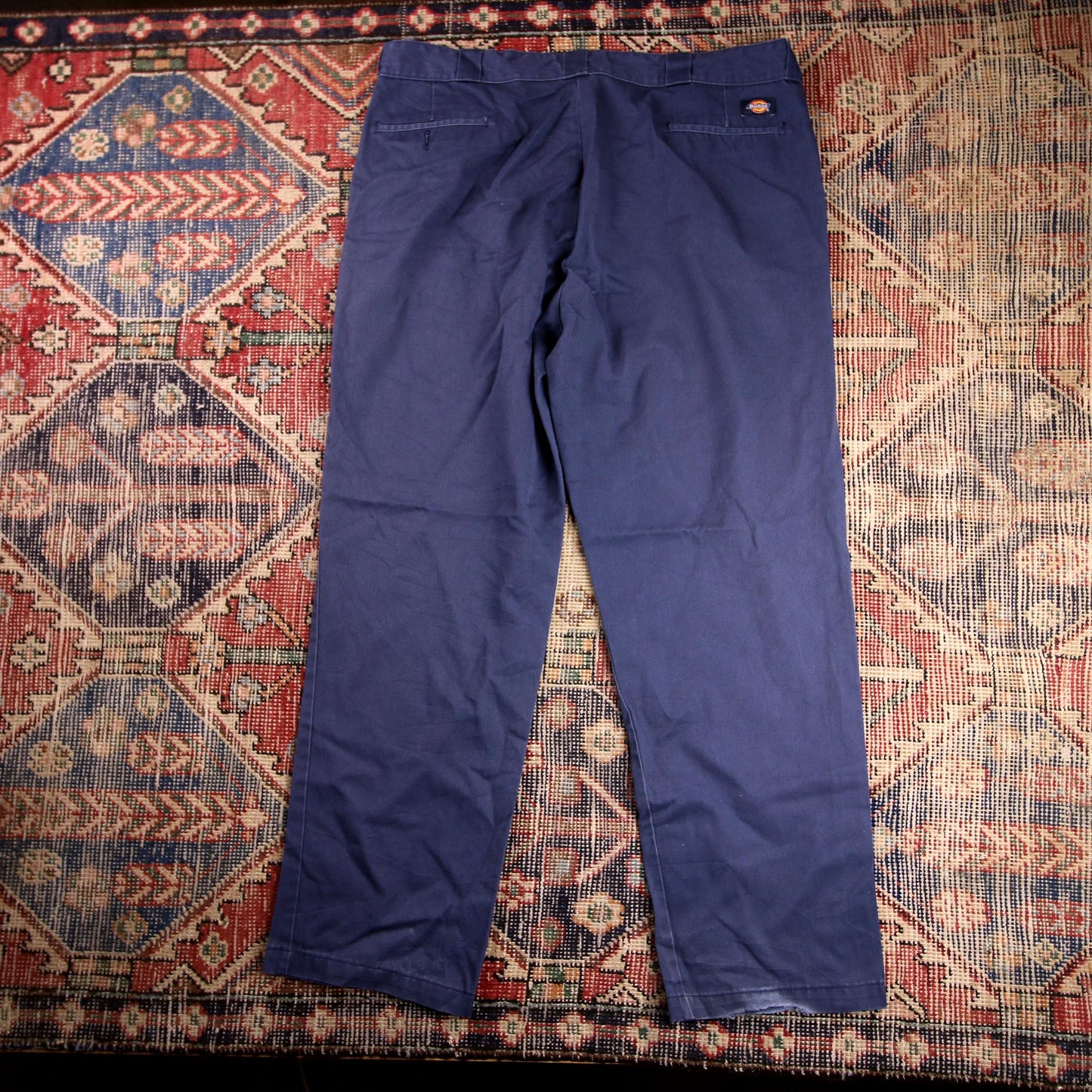 Dickies 874 W38 L30 Straight Leg Blue Cotton Blend Trousers
