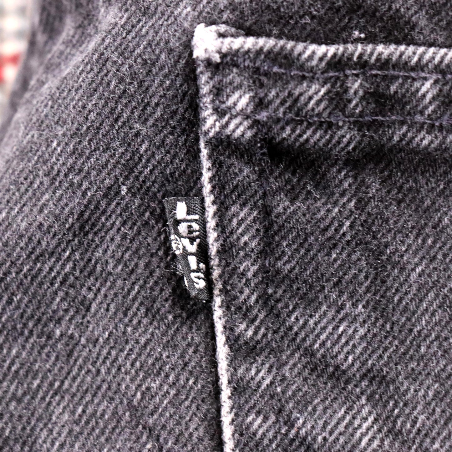 Levi's 505 Black Tab W36 L33 Straight Leg Regular Fit Classic Ripped Style Black